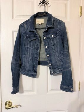 Pilcro and the Letterpress Indigo Blue Denim Jacket